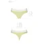Трусики-стрінги Passion PS007 Panties, жовті - Фото №3