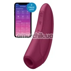 Симулятор орального сексу для жінок Satisfyer Curvy 1+, бордовий - Фото №1