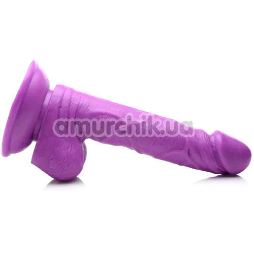 Фаллоимитатор Pop Peckers Dildo With Balls 6.5, фиолетовый