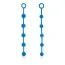 Набор анальных цепочек Posh Silicone “O” Beads, голубой - Фото №1