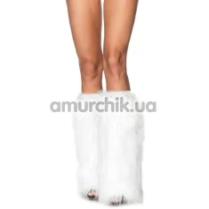 Гетри Furry Lurex Leg Warmers, білі - Фото №1