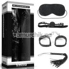 Бондажный набор Deluxe Bondage Kit LVTOY227, черный - Фото №1