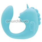 Вібратор з рухомим язичком Unihorn C-Horse Ocean Peak, блакитний - Фото №1