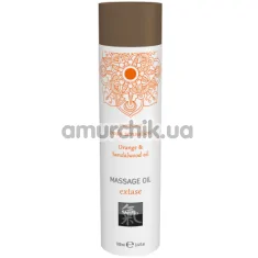 Массажное масло Shiatsu Body Oil Energizing Orange & Sandalwood - апельсин и сандаловое дерево, 100 мл - Фото №1