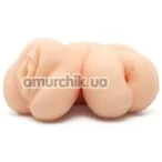 Штучна вагіна і анус Bangers Snug Double Fucker, тілесна - Фото №1