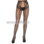 Колготки Leg Avenue Net Tights With Crotchless Panty, черные - Фото №1