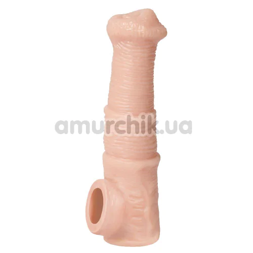 Насадка на пеніс Kokos Cock Sleeve CS 011-M, тілесна - Фото №1