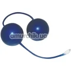 Вагинальные шарики Blue Ecstasy Latex Love Balls, синие - Фото №1