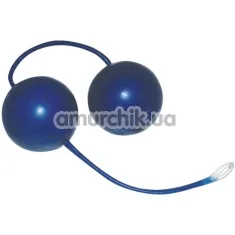 Вагінальні кульки Blue Ecstasy Latex Love Balls, сині - Фото №1