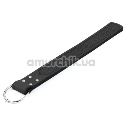 Шлепалка DS Fetish Spanking Double Belt Paddle, черная