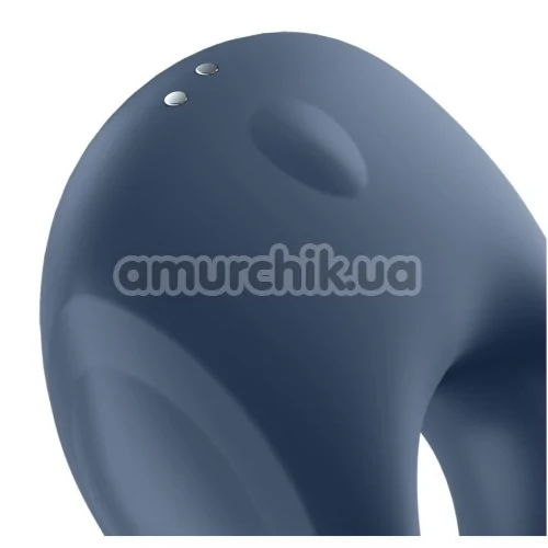 Віброкільце Satisfyer Strong One Ring Vibrator, синє
