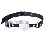 Кляп Feral Feelings Silicon Ball Gag, біло-чорний - Фото №1