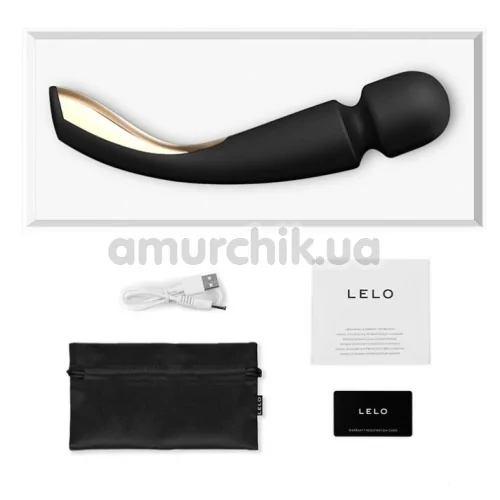 Универсальный массажер Lelo Smart Wand 2 Large Black (Лело Смарт Ванд 2), большой черный