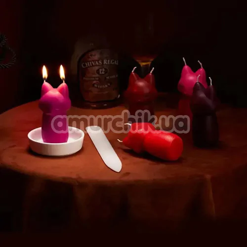 Свічка Roomfun Fox Sex Candle - чорна смородина, темно-фіолетова