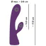 Вібратор Super Soft Double Layer Silicone Rabbit Vibrator, фіолетовий - Фото №6