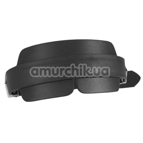 Маска Lockink Luxury Leather Blindfold Kit, черная