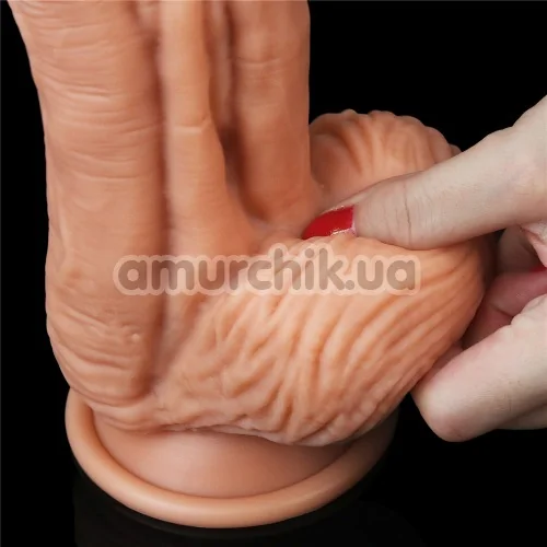 Фаллоимитатор Dual-Layered Silicone Nature Cock LV411014, светло-телесный