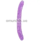 Двокінцевий фалоімітатор Hi-Rubber Born To Create Pleasure 12.8 Inch, фіолетовий - Фото №1
