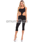 Комбинезон One Shoulder Cropped Catsuit, черный - Фото №1