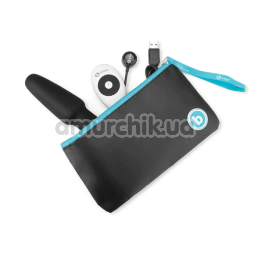 Анальная пробка с вибрацией и ротацией B-Vibe Rimming Plug 2, черная