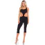 Комбінезон One Shoulder Cropped Catsuit, чорний - Фото №1