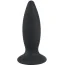 Анальная пробка с вибрацией Black Velvets Rechargeable Plug S, черная - Фото №1