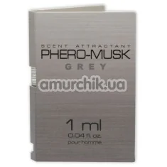 Туалетная вода с феромонами Phero-Musk Grey, 1 мл для мужчин - Фото №1