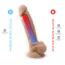 Вібратор Silexd Premium Silicone Dildo Model 1 Size 8 LRS, тілесний - Фото №8