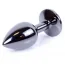 Анальна пробка з синім кристалом Exclusivity Jewellery Dark Silver Plug, срібна - Фото №3