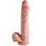 Фалоімітатор King Cock Plus Dual Density With Balls, 30.5 см тілесний - Фото №1