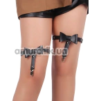 Подвязки для чулок Star Night Bow Adjustable Garter Clips, черные - Фото №1
