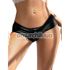 Трусики Star Night Curvy Temptation Crotchless Bikini, чорні - Фото №1