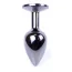 Анальна пробка із зеленим кристалом Exclusivity Jewellery Dark Silver Plug, срібна - Фото №6