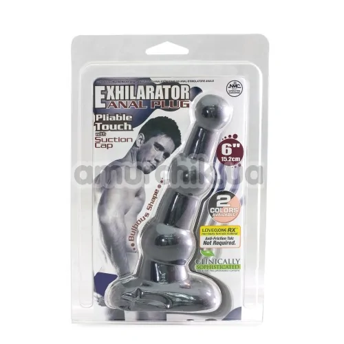Анальна пробка Exhilarator 15.2 см, чорна