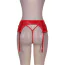 Комплект Star Night Mesh & Bow Garter Panties, червоний: пояс для панчіх + трусики-стрінги - Фото №9