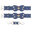 Фиксаторы для рук Taboom Silicone Supreme Wrist Cuffs Set, синие - Фото №4