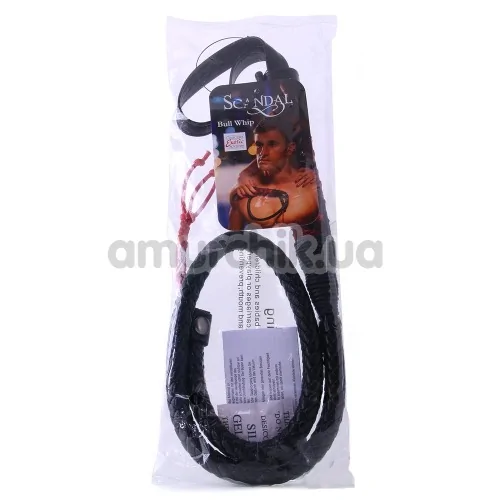 Плеть Scandal Bull Whip, черно-красная