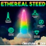 Фаллоимитатор Creature Cocks Uni-Glow Glow-in-the-Dark Rainbow Silicone Dildo, разноцветный - Фото №17