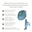 Щетка для тела Geske Body Brush 4 in 1 Suction Mount Metal, голубая - Фото №7