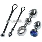 Набір Malesation Alu Cock-Grip Set klein, срібний - Фото №1