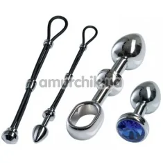 Набір Malesation Alu Cock-Grip Set klein, срібний - Фото №1