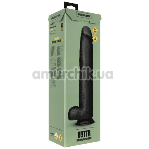 Фаллоимитатор Buttr General Elite Force Operation Dingo, черный