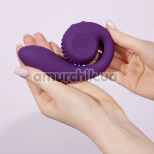 Вибратор для клитора и точки G Snail Vibe Gizi, фиолетовый