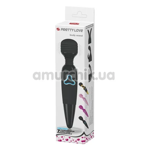 Універсальний масажер Pretty Love Body Wand, чорний