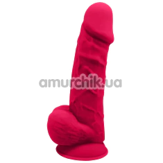 Фаллоимитатор Real Love Premium Silicone Dildo 8.5 с мошонкой, розовый - Фото №1