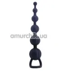 Анальний ланцюжок Silicone Butt Beads, чорний - Фото №1