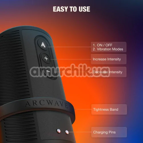 Мастурбатор с вибрацией Arcwave Zing, черный