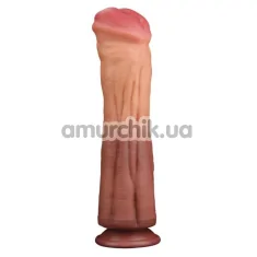Фалоімітатор Dual-Layered Silicone Nature Cock LV411016, тілесний - Фото №1