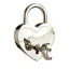 Нашийник DS Fetish Metal Collar With Heart, срібний - Фото №3