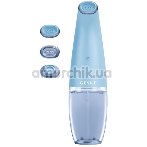 Устройство для очищения кожи лица Geske Aqua-Stream Face Cleanser 8 in 1, голубое